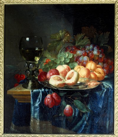 Frukt og vin. Maleri av Pieter De Ring (1615-1660) Ec. Hol. av Pieter de Ring