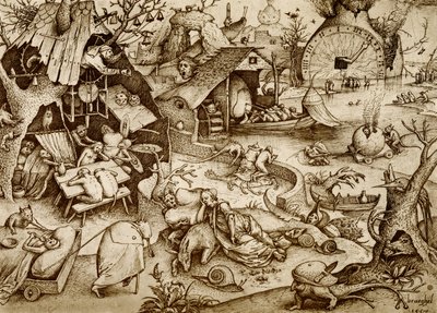 Allegorisk fremstilling av lediggang og treghet av Pieter the Elder Bruegel