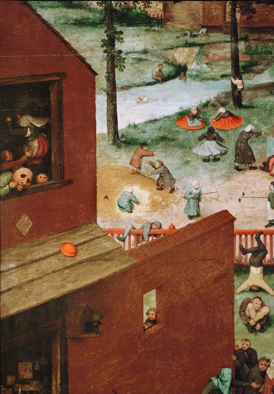 Barneleker (maleri på eik) av Pieter the Elder Bruegel