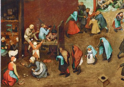 Barneleker (maleri på eik) av Pieter the Elder Bruegel