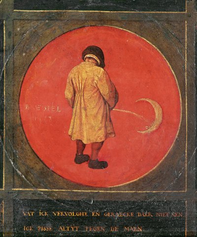 Fra de tolv ordtakene på treplater (maleri på tre) av Pieter the Elder Bruegel