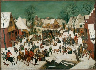 De uskyldiges massakre (maleri på eik) av Pieter the Elder Bruegel