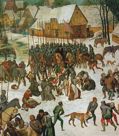De uskyldiges massakre (maleri på eik) av Pieter the Elder Bruegel