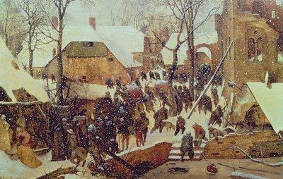 Tilbedelsen av de vise menn i snøen av Pieter the Elder Bruegel