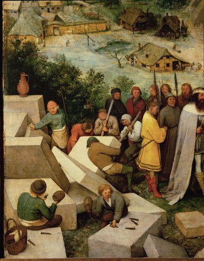 Babels tårn (maleri på eik) av Pieter the Elder Bruegel
