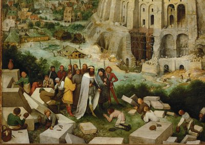 Babels tårn (maleri på eik) av Pieter the Elder Bruegel
