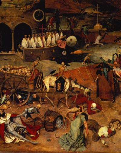 Dødens triumf, ca. 1562 (panel) (detalj av 457, nedre venstre seksjon, se også 69068-71) av Pieter the Elder Bruegel
