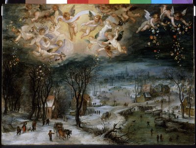 Vinterlandskap - av Pieter Bruegel den eldre (1525/30 - 1569). av Pieter Bruegel the Elder