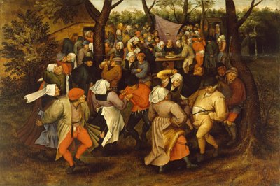 Bondebryllupsdans, 1607 av Pieter Brueghel the Younger