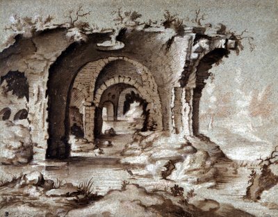 Ruinene av Colisee i Roma av Pierre Breughel dit d