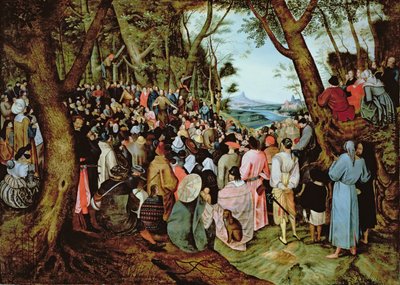 Døperen Johannes forkynner i villmarken av Pieter Brueghel the Younger