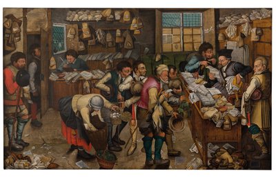 Betaling av tiende (olje på panel) av Pieter the Younger Brueghel