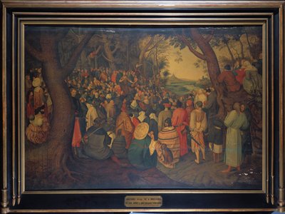 Forkynnelsen av døperen Johannes av Pieter Brueghel the Younger