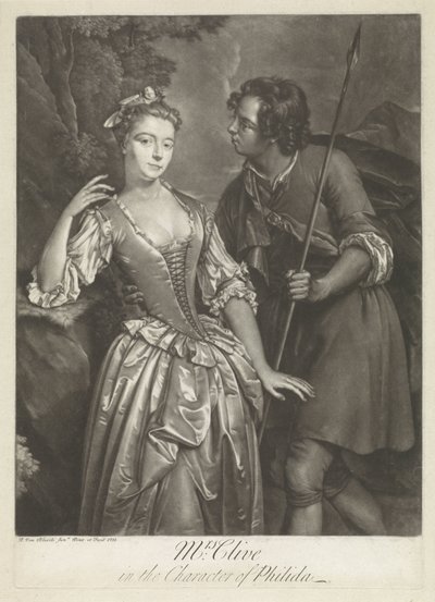 Skuespiller Catherine Clive i rollen som Phyllida av Pieter van Bleeck