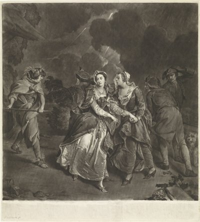 Skuespiller Susannah Maria Cibber som Cordelia av Pieter van Bleeck