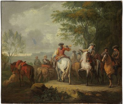 Kavalerer legger ut på reise av Pieter van Bloemen