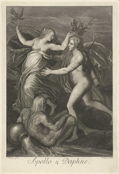 Apollo og Daphne (tittel på objekt) Mytologiske kjærlighetshistorier (serietittel) av Pieter van Gunst