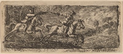 To ryttere som kjemper av Pieter van Laer