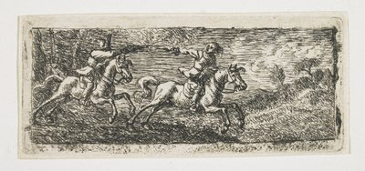 To ryttere som kjemper av Pieter van Laer