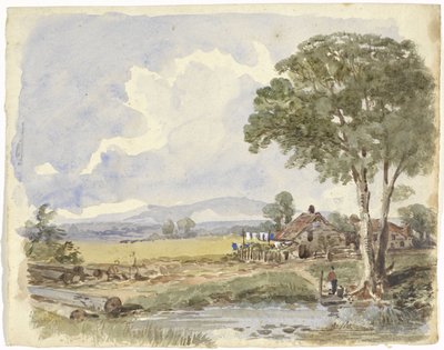 Landskap med gård av Pieter van Loon