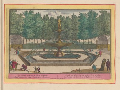 Fontenen til Don Juan av Østerrike i hagen til det kongelige palasset i Aranjuez Fontenen til Don Jan van Oostenryk, i Aranjues (tittel på objekt) Theatrum Hispaniae (...) (serietittel) av Pieter van den Berge