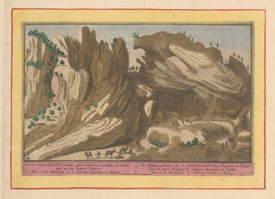 Fjell i San Adrian i Biscaya Klippig-fjellene i S. Hadrian, den Kluysebaar, i Biscaya; gjennom en smal passasje som bringer de reisende til Kastilie (tittel på objekt) Theatrum Hispaniae (...) (serietittel) av Pieter van den Berge