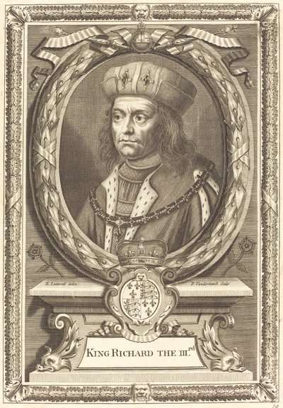 Kong Richard III av Pieter van der Banck after Edward Lutterell