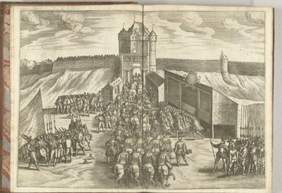 Inntreden av erkehertug Ernst ved en byport i Brussel, 1594 av Pieter van der Borcht (I) (attributed to)