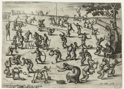 barnespill Monkey-spill (serietittel) av Pieter van der Borcht (I)