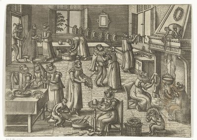 krage studio Apenspel (serietittel) av Pieter van der Borcht (I)