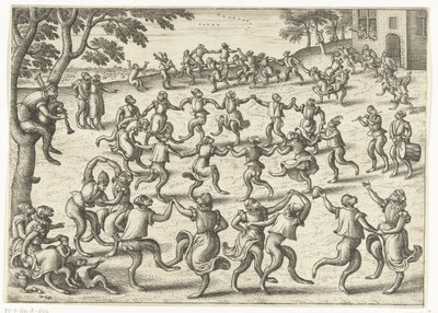 Rondedans Apenspel (serietittel) av Pieter van der Borcht (I)