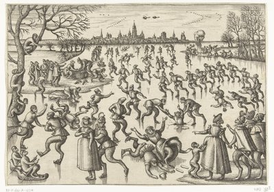 skøyter Monkey-spill (serietittel) av Pieter van der Borcht (I)