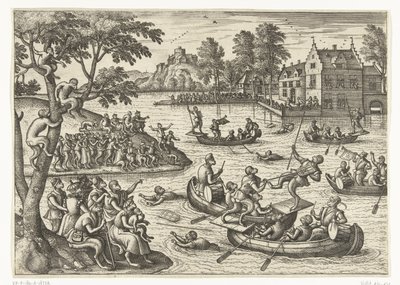 Løping på vannet Monkey-spill (serietittel) av Pieter van der Borcht (I)