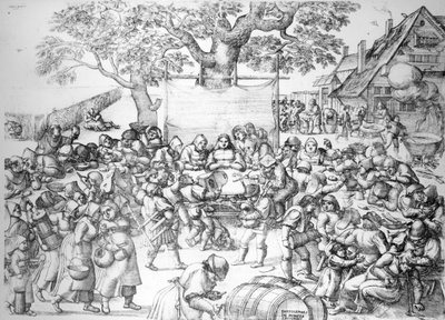 Bryllupsfesten, 1560 av Pieter van der Borcht