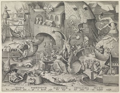 Misunne Invidia (tittel på objekt) The Seven Deadly Sins (serietittel) av Pieter van der Heyden
