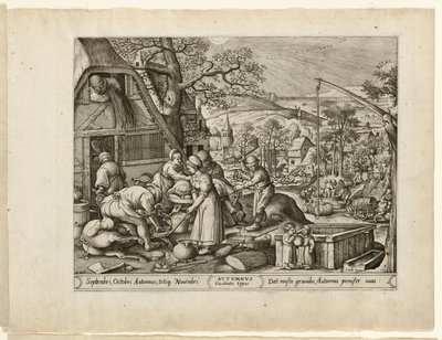 Høst, fra De fire årstider av Pieter van der Heyden