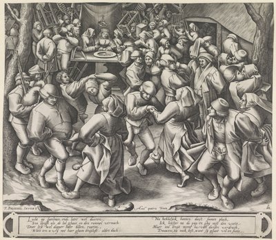 Dans i et bondebryllup av Pieter van der Heyden