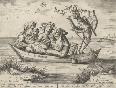 Den blå båten Bie blau schuijte (tittel på objekt) av Pieter van der Heyden
