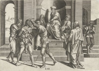 Fengsling av døperen Johannes av Pieter van der Heyden