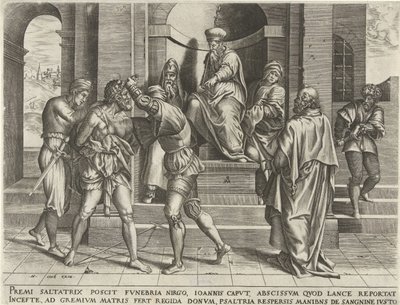 Fengsling av døperen Johannes av Pieter van der Heyden