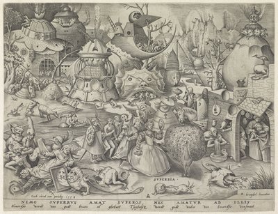 Stolthet Superbia (tittel på objekt) The Seven Deadly Sins (serietittel) av Pieter van der Heyden