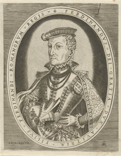 Portrett av Ferdinand II av Tyrol Portretter av linjaler (serietittel) av Pieter van der Heyden