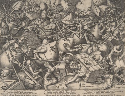 Slaget om penger, etter 1570. av Pieter van der Heyden