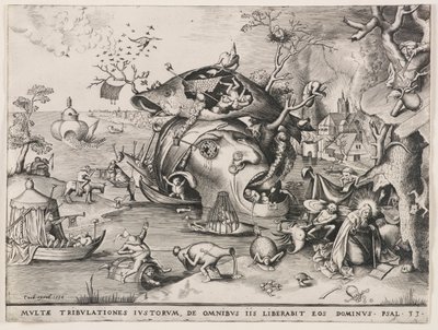 Fristelsen til St. Antonius av Pieter van der Heyden