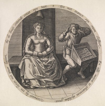 Den bekymringsløse kjøpmannen av Pieter van der Heyden