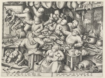 fettete kjøkken Magert kjøkken og det fete kjøkkenet (serietittel) av Pieter van der Heyden