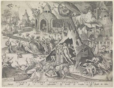 begjær Luxuria (tittel på objekt) The Seven Deadly Sins (serietittel) av Pieter van der Heyden