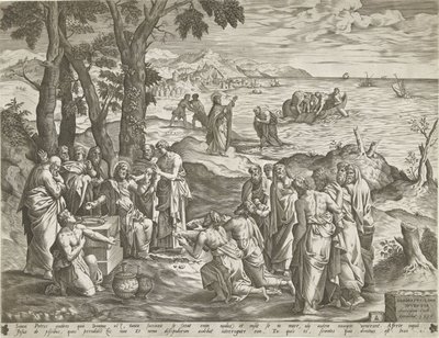 Mirakuløst fiske og mirakuløst fôring av Pieter van der Heyden