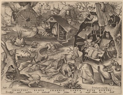 Dovendyr av Pieter van der Heyden after Pieter Bruegel the Elder