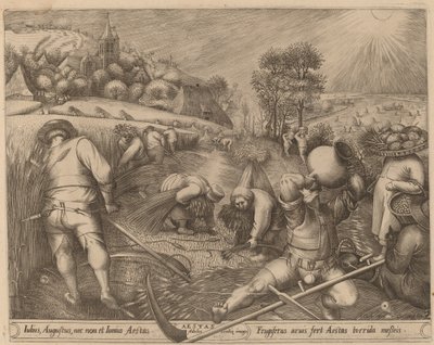 Sommer av Pieter van der Heyden after Pieter Bruegel the Elder